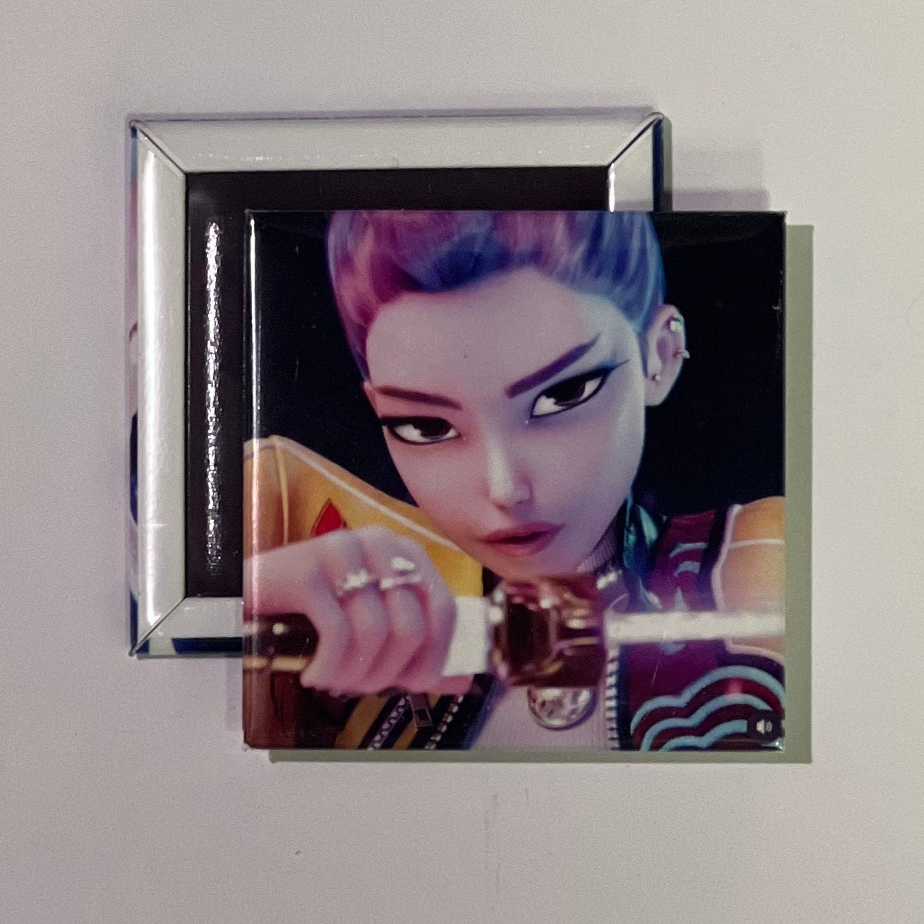 2x2 collectible photo magnets of Rumi from Netflix's Kpop Demon Hunters